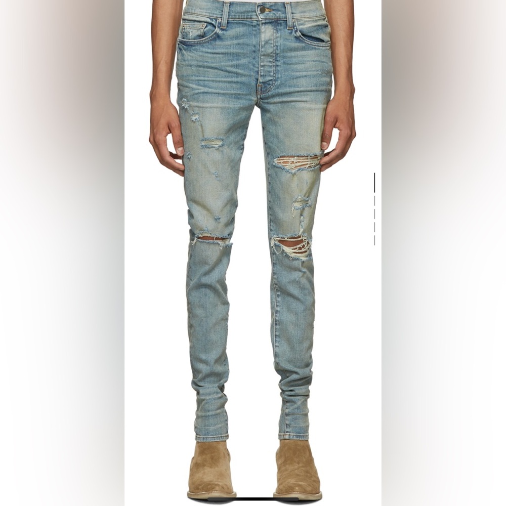 AMIRI INDIGO THRASHER JEANS